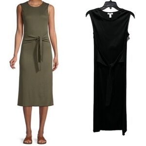 Love Ady Tie-Front Dress Black